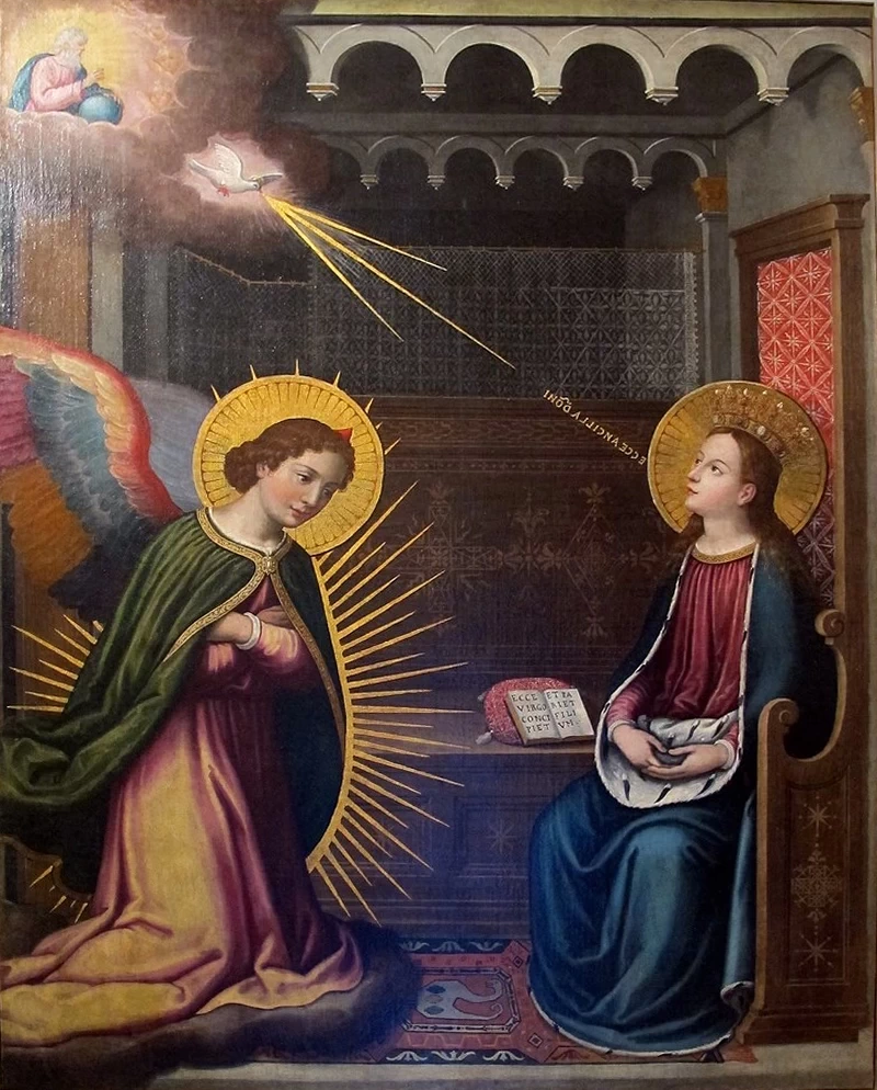 Annunciazione - copia dalla SS. Annunziata di Firenze, Museo Masaccio, Reggello